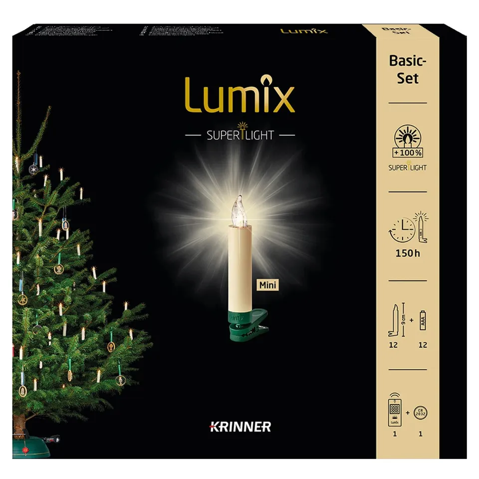 krinner-lumix-superlight-elfenbein-mini-basis-led-kerzen-set image 1