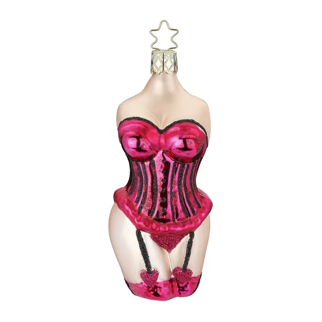 inge-glas-lady-in-pink-christbaumkugel-glas-12-cm-rosa image 1
