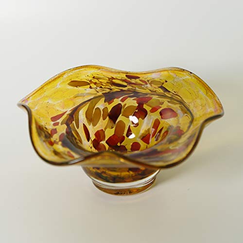 lauschaer-glas-kerzenhalter-schale-gold-13-cm-h-5-cm-mundgeblasen-handgeformt image 5