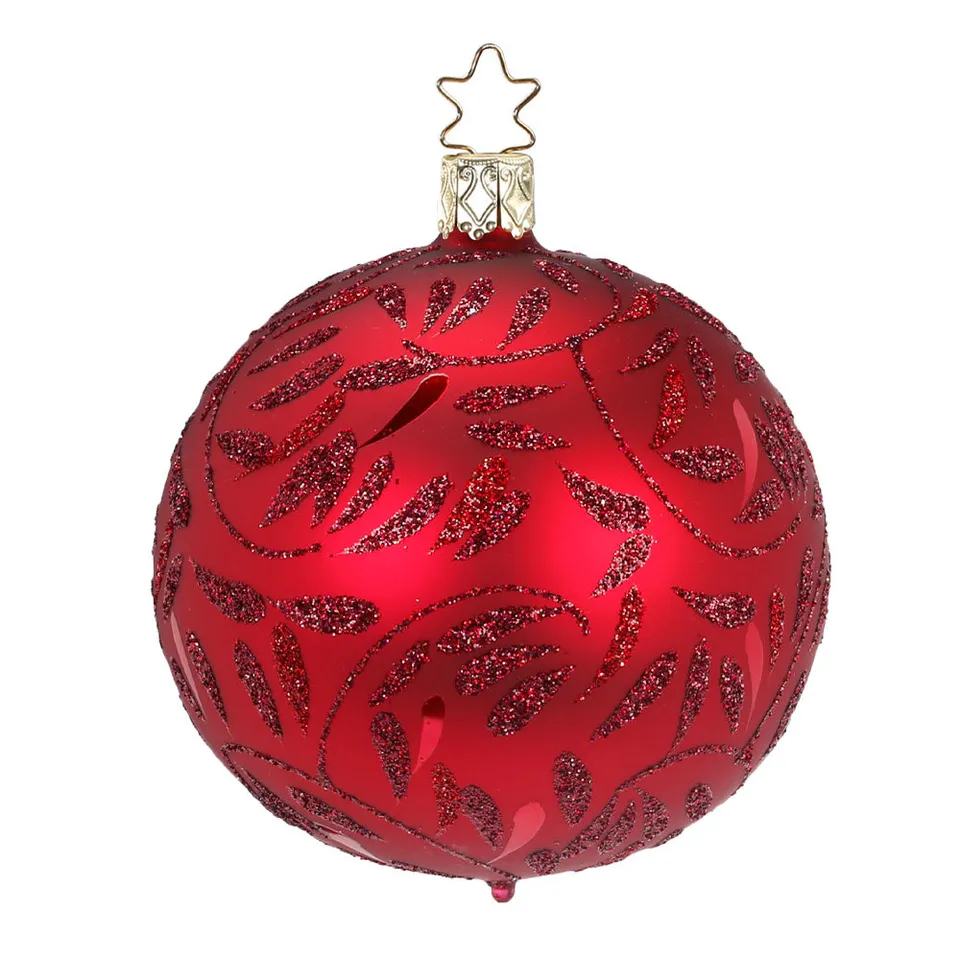 inge-glas-freudentanz-baumkugel-rot-10-cm image 1