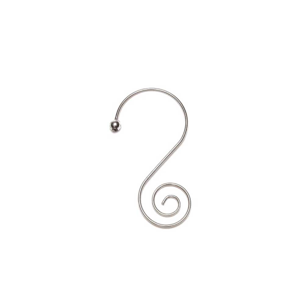 inge-glas-s-haken-mit-schnecke-silber-metall-5-cm-36-st-ck image 1