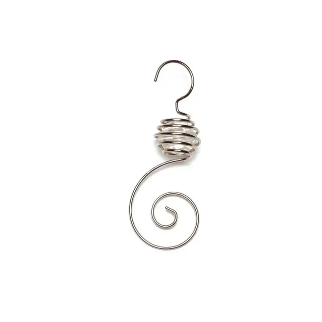 inge-glas-spiralh-nger-mit-perle-silber-7-cm-6-st-ck image 1