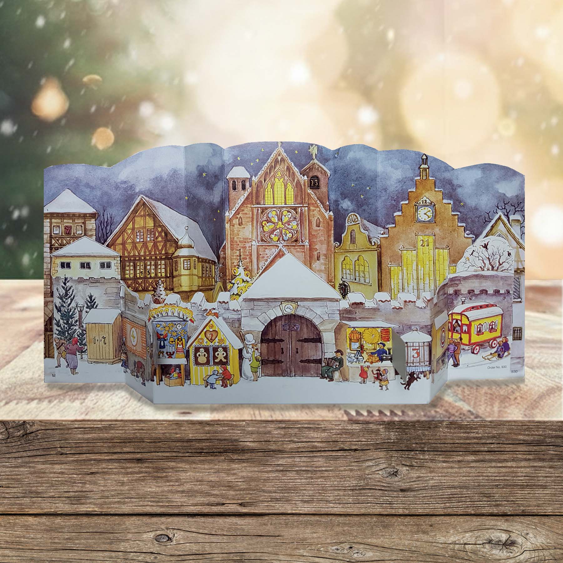 sellmer-verlag-aufstell-adventskalender-domplatz-historischer-nachdruck-von-1947 image 2