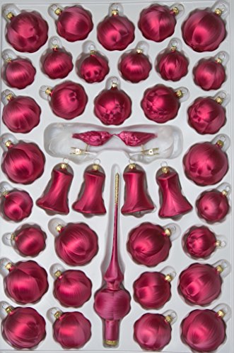 lauschaer-glas-sortiment-klingende-glocken-eislack-beere-39-teile-mundgeblasen image 2