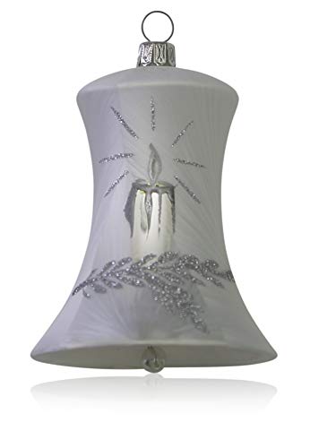 lauschaer-glas-christbaumschmuck-glocken-wei-eislack-7cm-2-st-ck image 8