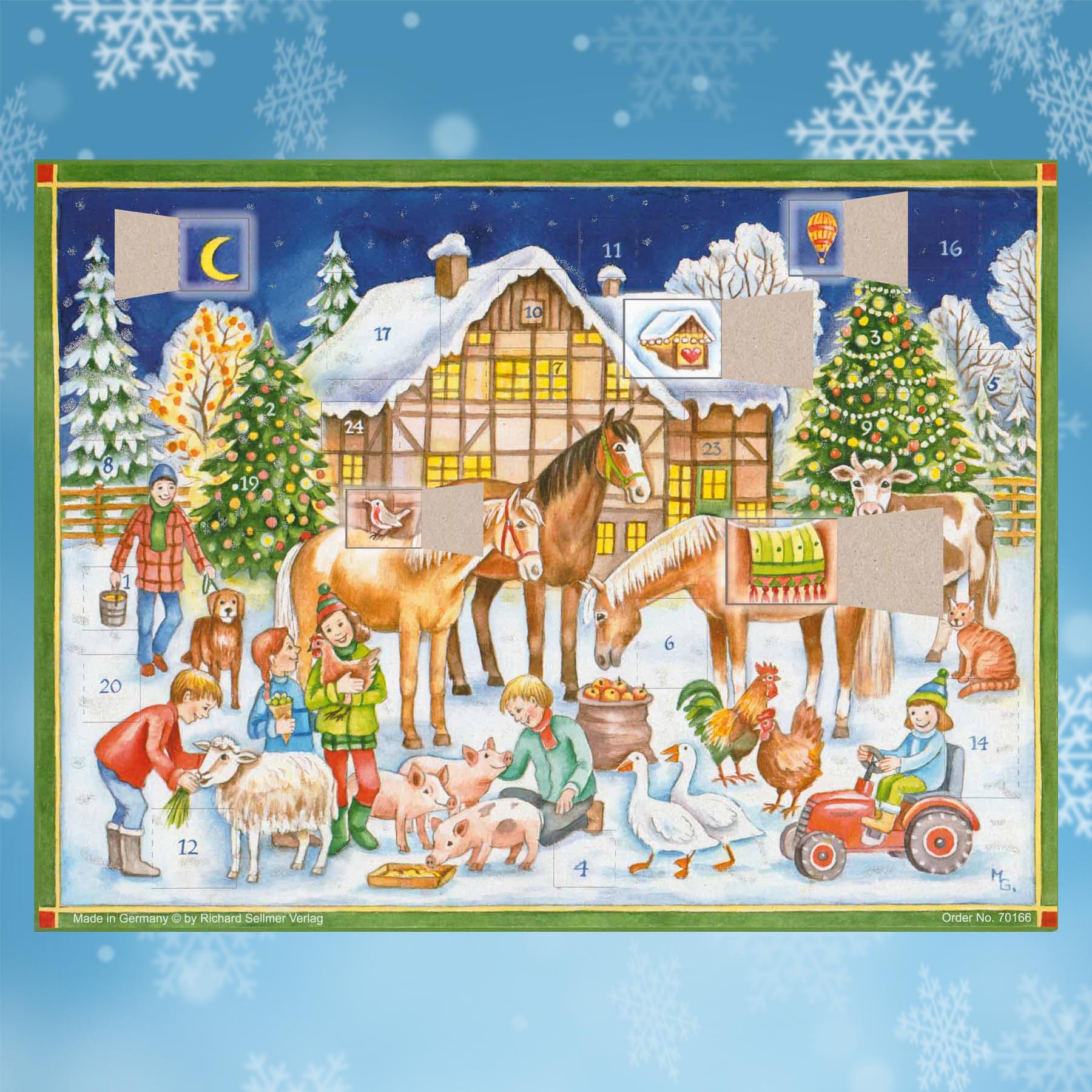 sellmer-verlag-adventskalender-weihnachten-mit-den-tieren-kinder-bauernhof image 2