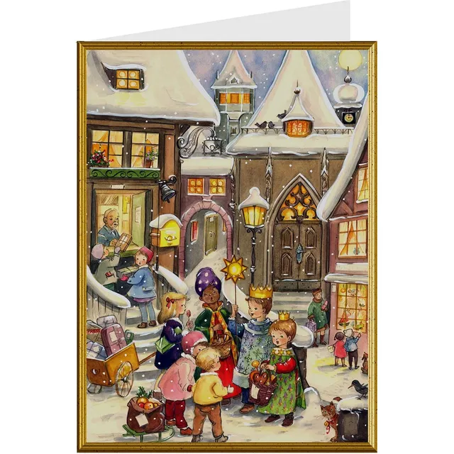 sellmer-verlag-weihnachtskarte-sternsinger-hochformat-b6 image 1