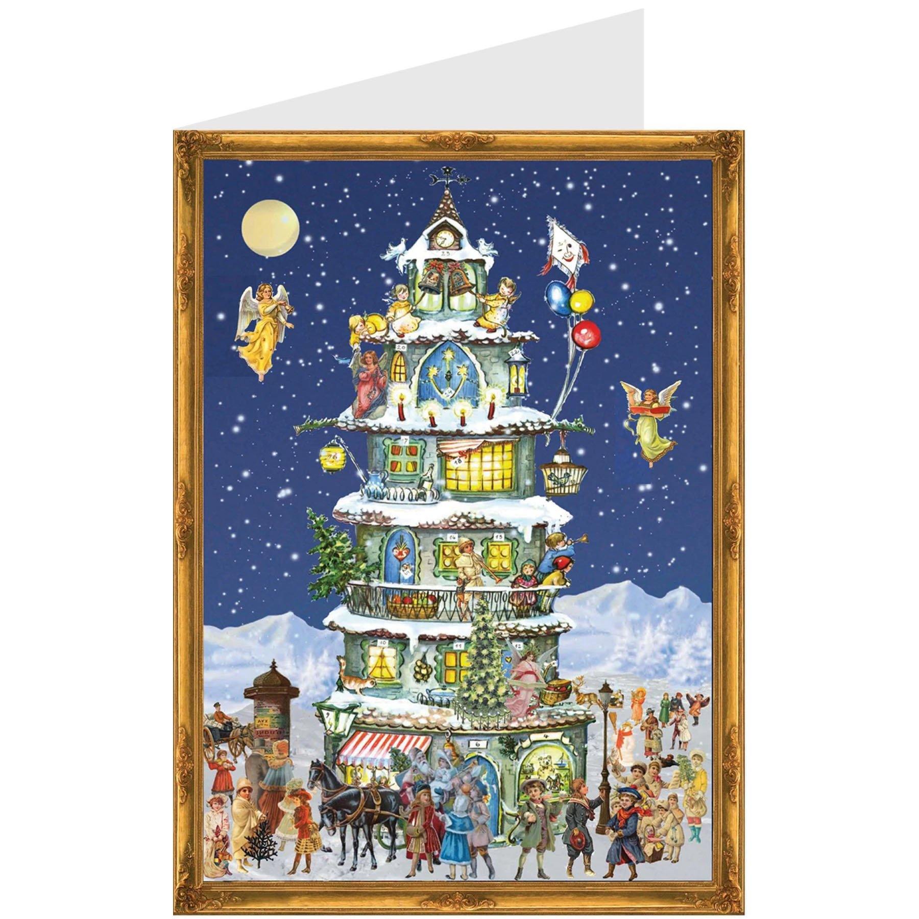 sellmer-verlag-weihnachtskarte-weihnachtsturm-b6-mit-umschlag image 1