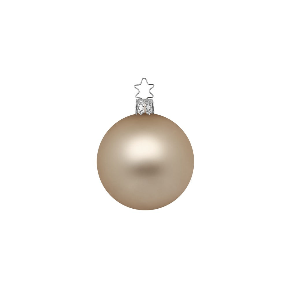 inge-glas-christbaumkugel-steinbock-matt-8-cm-creme-beige image 2
