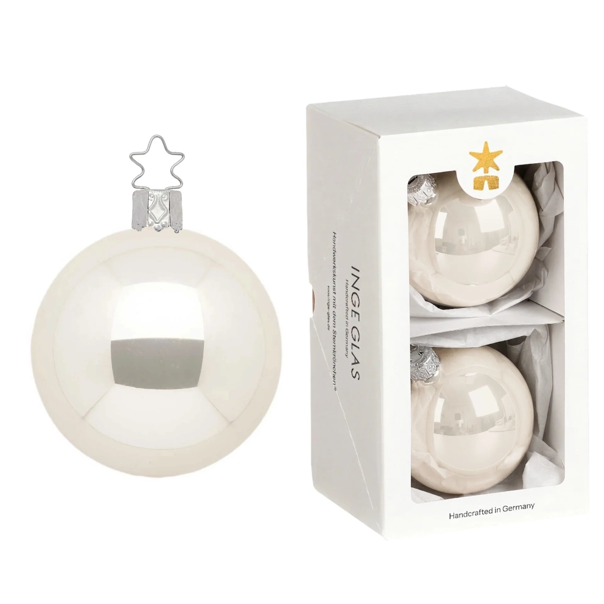 inge-glas-kugeln-christbaumkugeln-champagner-opal-10-cm image 1