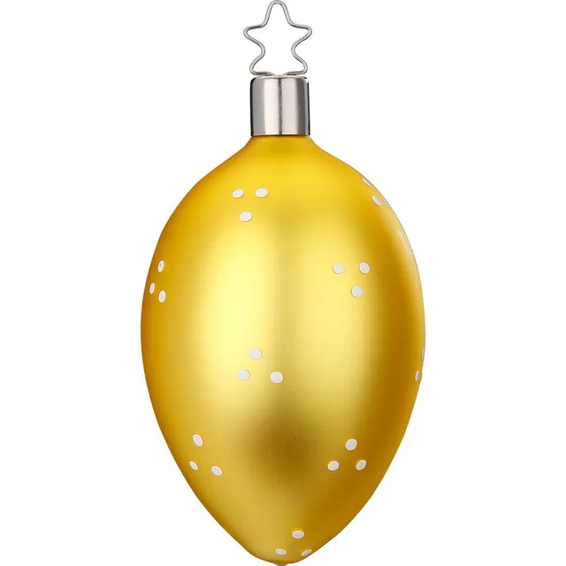 inge-glas-mini-punkte-christbaumkugel-glas-8-cm-gelb image 1