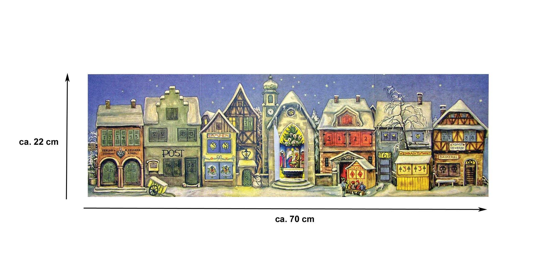 sellmer-verlag-adventskalender-die-kleine-stadt-von-1946-historisches-panorama image 4