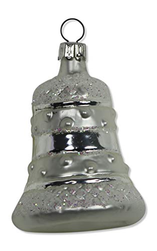 lauschaer-glas-christbaumschmuck-kleine-glocke-wei-matt-mundgeblasen image 6