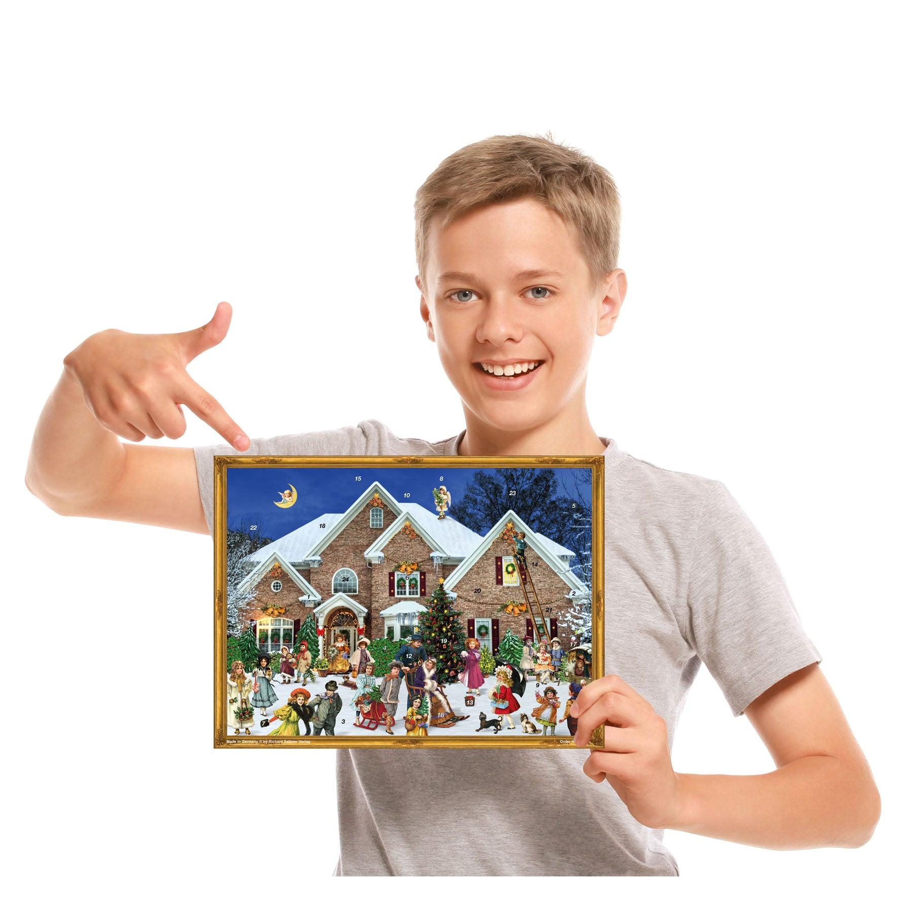 sellmer-verlag-adventskalender-viktorianisches-haus-gro-format-mit-silberglitzer image 5