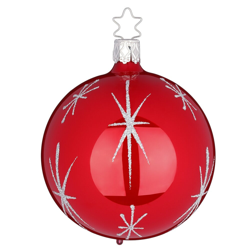 inge-glas-sternentanz-glas-weihnachtskugel-8-cm-rot image 1