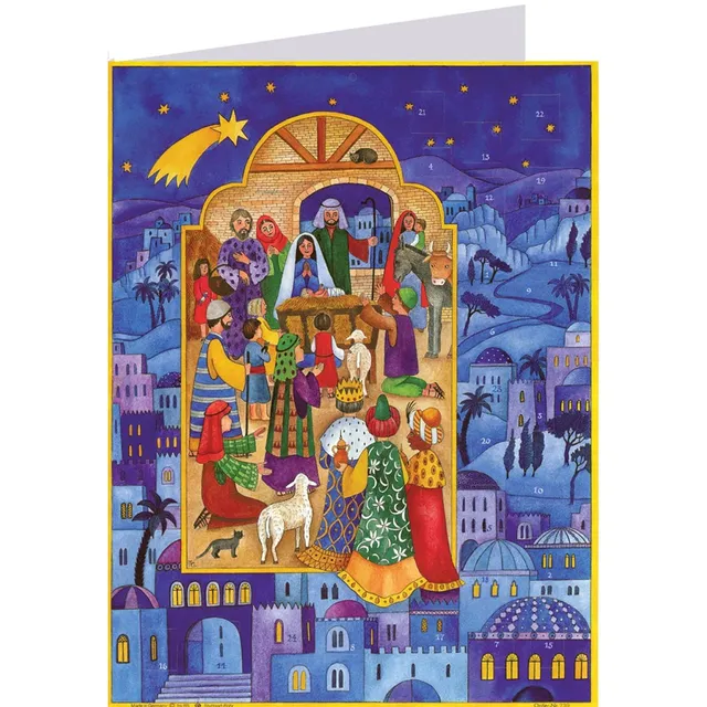 sellmer-verlag-postkarten-adventskalender-weihnachten-in-bethlehem-a6-orientalis image 1