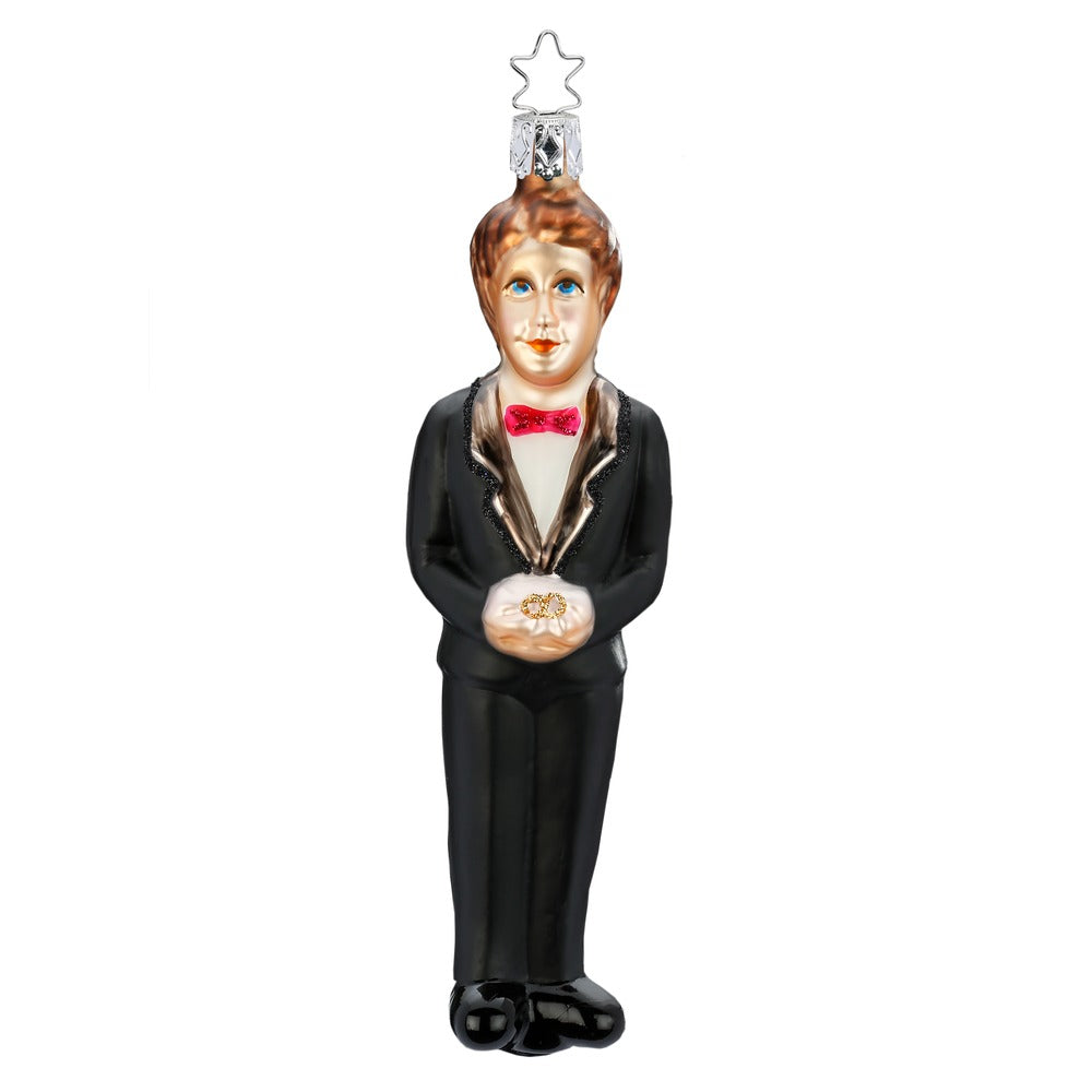 inge-glas-br-utigam-christbaumschmuck-aus-glas-schwarz-15-cm image 1