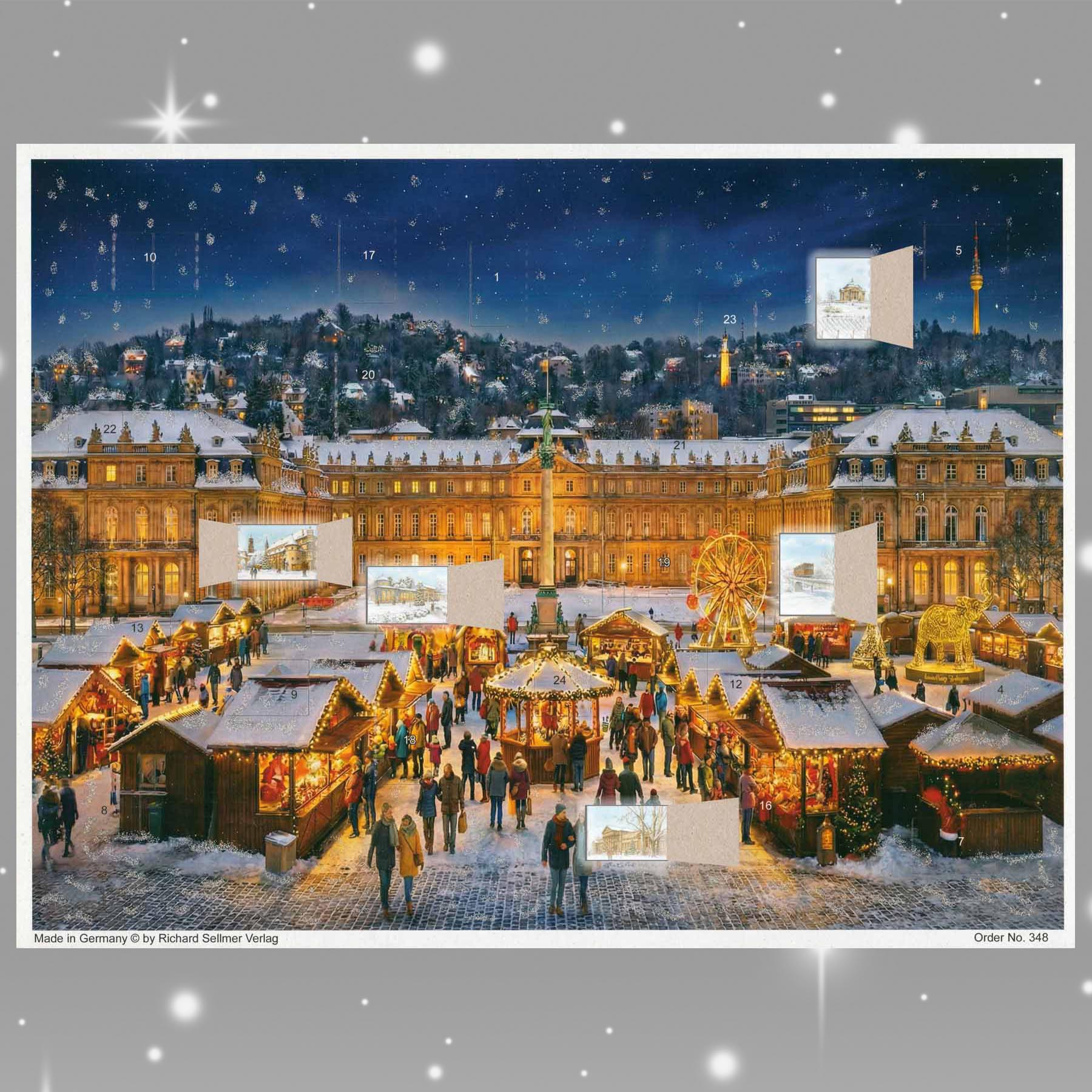 sellmer-verlag-adventskalender-schlossplatz-stuttgart-a3-st-dte-motiv image 2