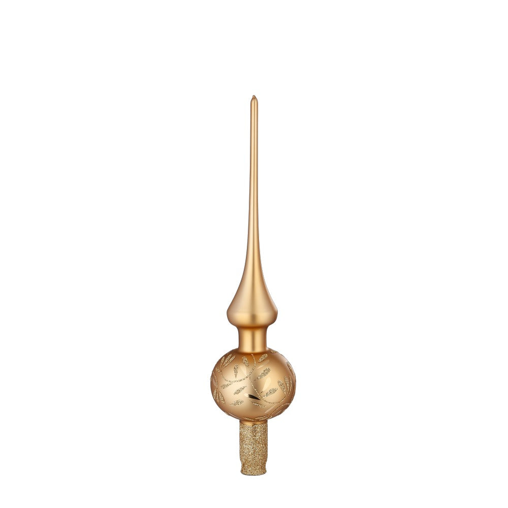 inge-glas-freudentanz-baumspitze-glas-7-x-30-cm-brokat-matt-gold image 1