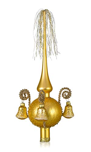 lauschaer-glas-weihnachtsbaumspitze-gold-matt-umsponnen-28-cm image 7