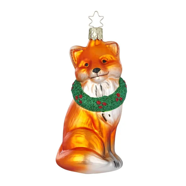 inge-glas-fuchs-im-festkranz-glas-anh-nger-12-5-cm image 1