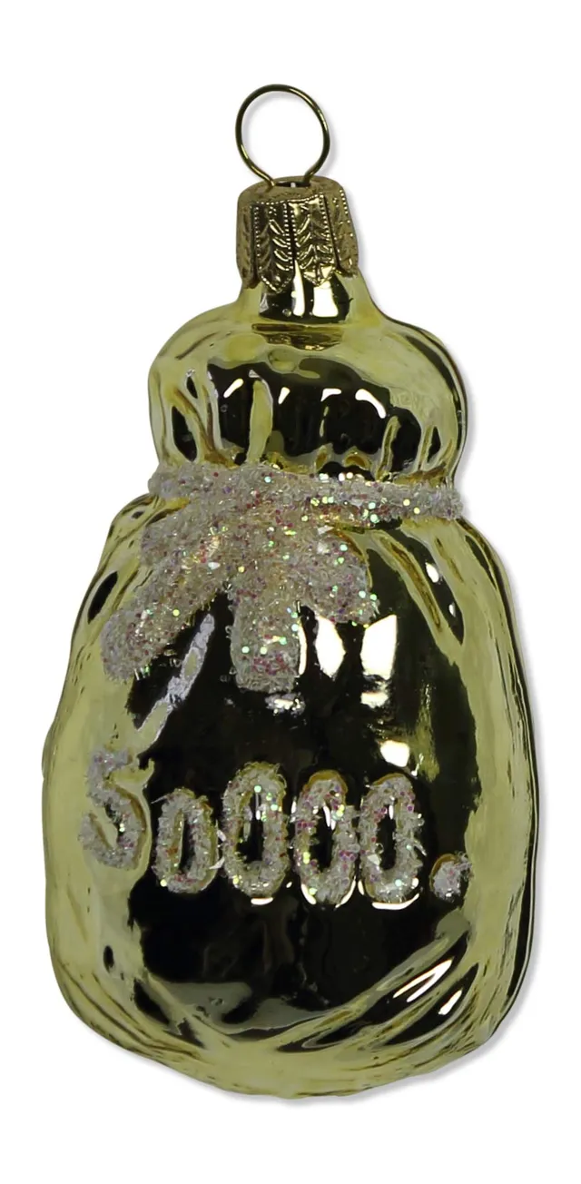lauschaer-glas-christbaumschmuck-geldsack-gold-mundgeblasen-handdekoriert image 1