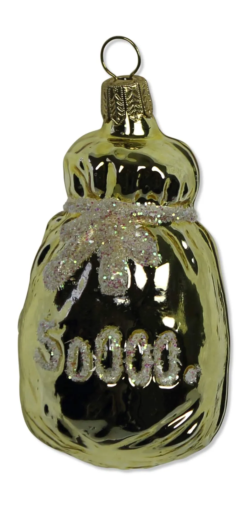 lauschaer-glas-christbaumschmuck-geldsack-gold-mundgeblasen-handdekoriert image 1