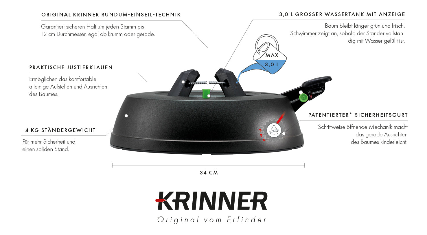 krinner-green-line-comfort-grip-s-christbaumst-nder-bis-2-3-m image 6