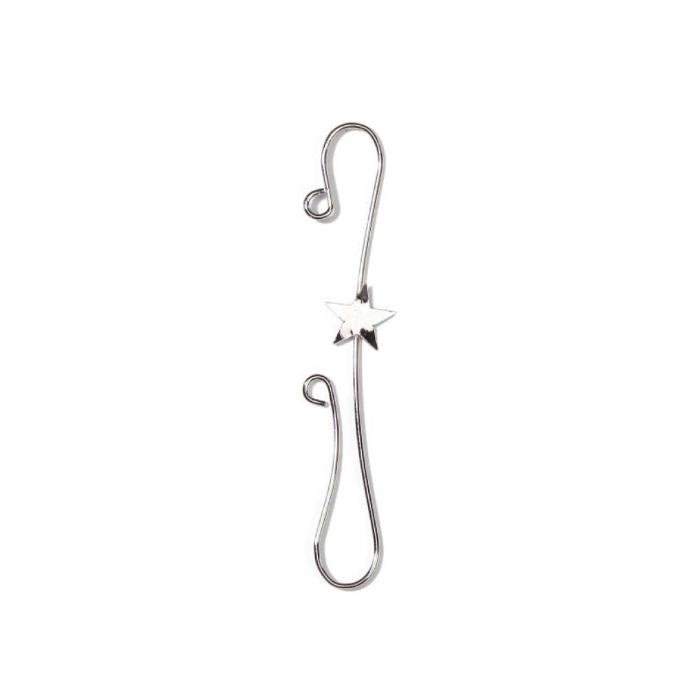 inge-glas-doppelhaken-mit-stern-silber-metall-7-5-cm-18-st-ck image 1