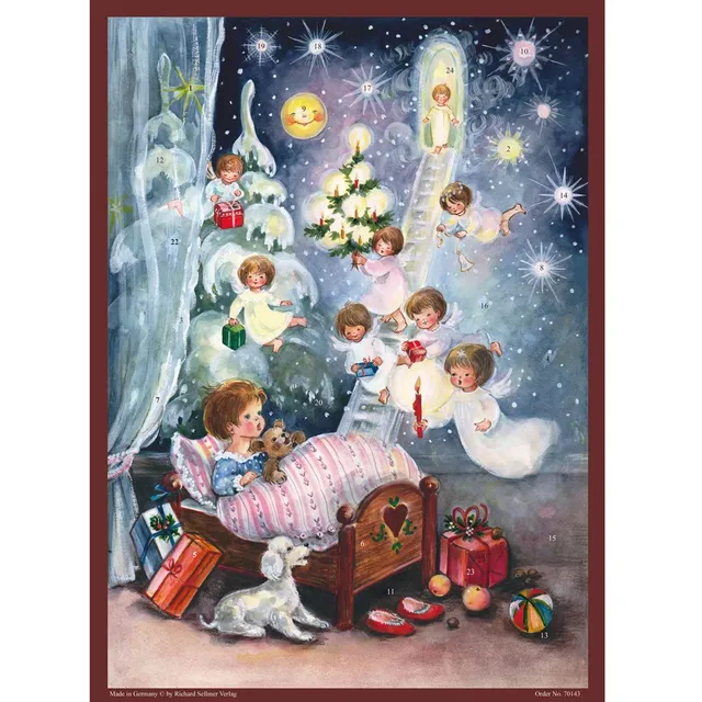 sellmer-verlag-adventskalender-engelstraum-gro-format-mit-glimmer image 1