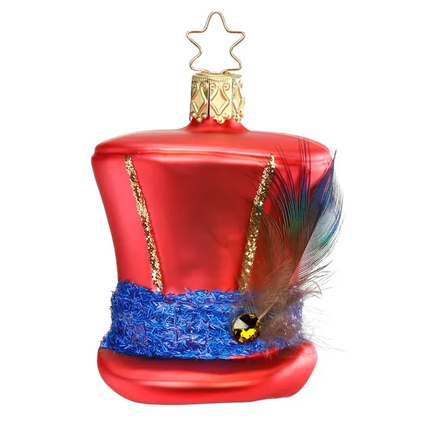 inge-glas-verr-ckter-hut-glasfigur-7-cm-rosa image 1