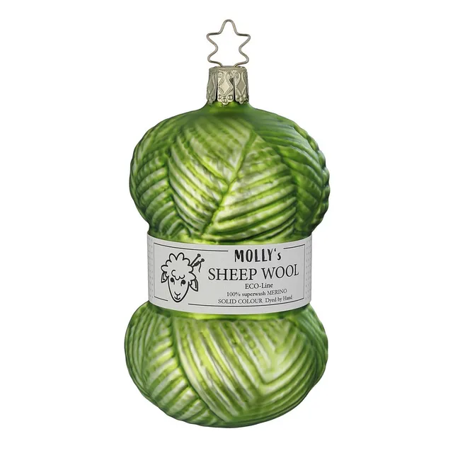 inge-glas-feine-wolle-glasornament-11-cm-apfelgr-n image 1