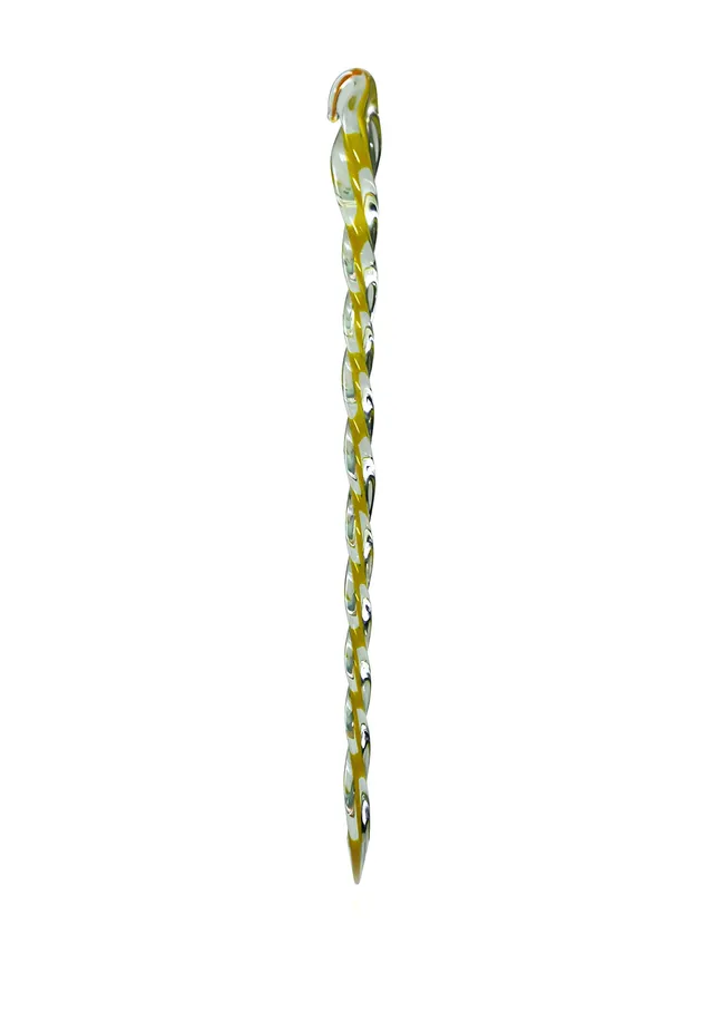 lauschaer-glas-eiszapfen-gelb-6-st-ck-christbaumschmuck-mundgeblasen image 1