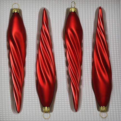 lauschaer-glas-christbaumschmuck-eiszapfen-d-nn-rot-matt-4-st-ck-mundgeblasen image 8