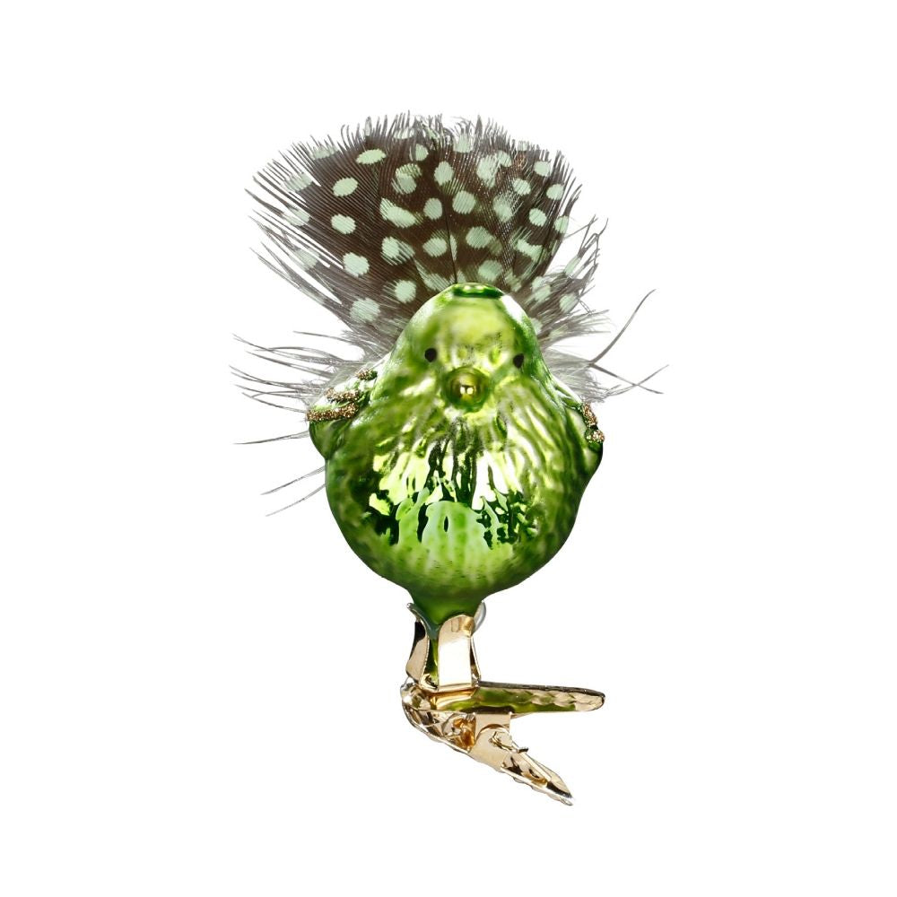 inge-glas-green-birdie-glasvogel-5-5-cm-apfelgr-n-matt image 1