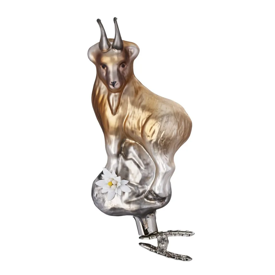 inge-glas-gemse-christbaumfigur-glas-grau-12-cm image 1