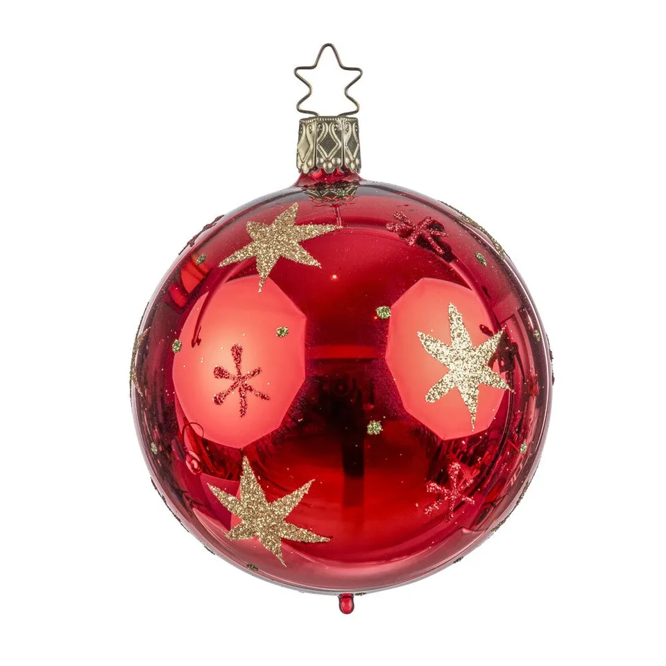 inge-glas-sternenhimmel-christbaumkugel-glas-rot-8-cm image 1