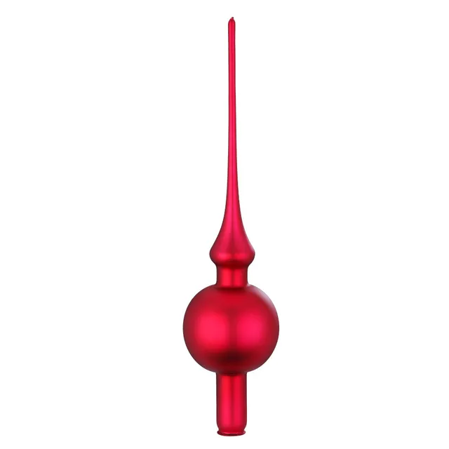 inge-glas-spitze-christbaumspitze-ochsenblut-matt-7-x-30-cm image 1