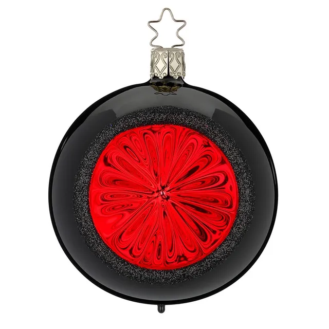 inge-glas-funkelnde-pracht-christbaumkugel-schwarz-10-cm image 1
