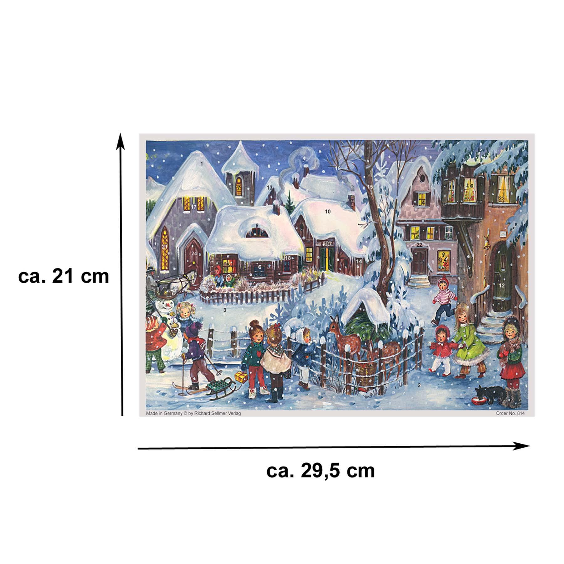 sellmer-verlag-adventskalender-a4-es-schneit-kinder-motiv-mit-glimmer image 7