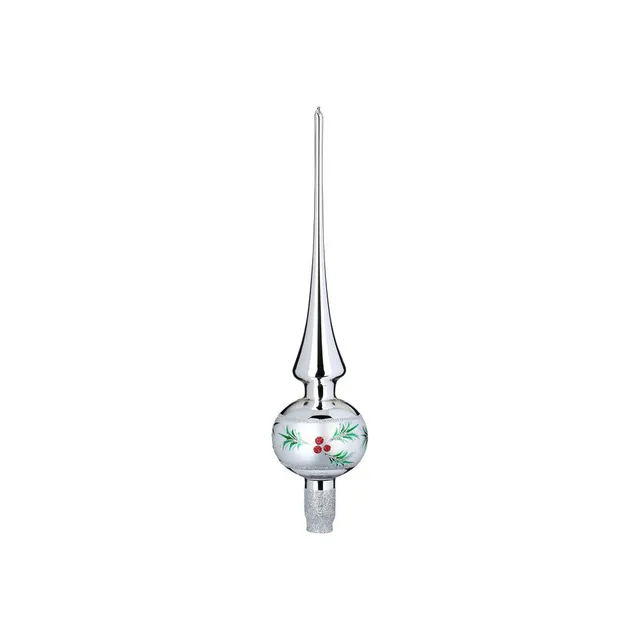 inge-glas-tannenglanz-baumspitze-30-cm-silber-glanz image 1