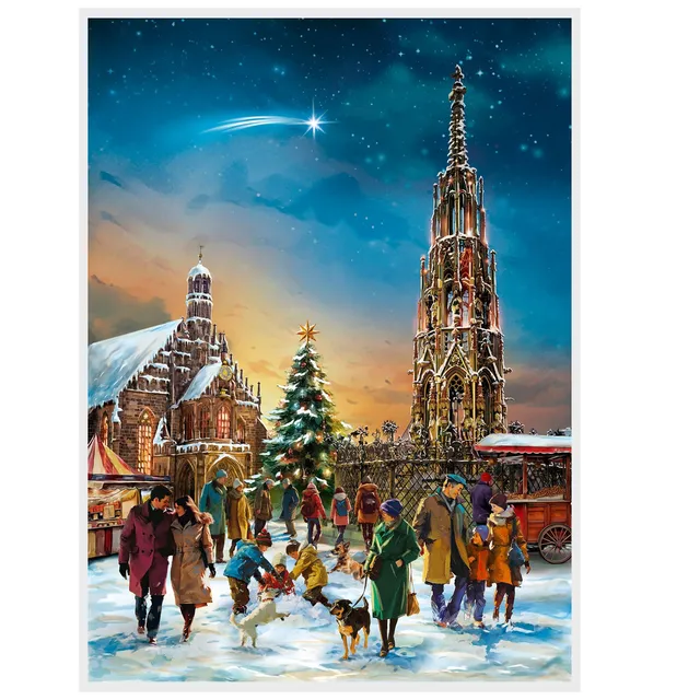 sellmer-verlag-adventskalender-n-rnberg-a3-hochformat-mit-glimmer-christkindlesm image 1