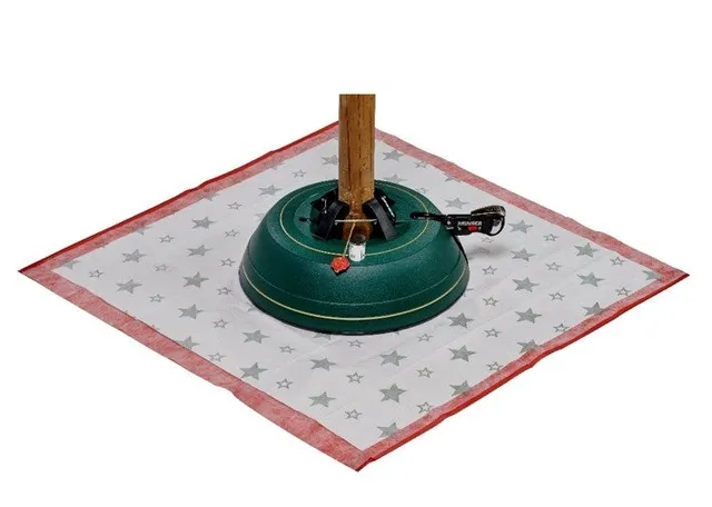 krinner-christbaum-unterlegdecke-rot image 1