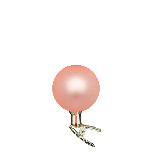 inge-glas-kugeln-auf-clip-apricot-matt-6-cm-baumkugel-glas image 1