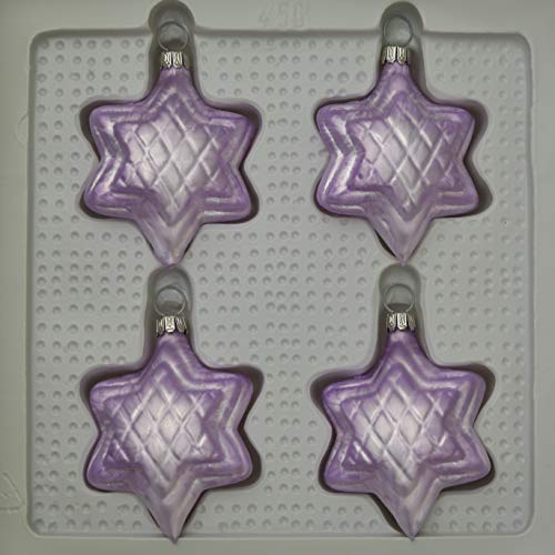 lauschaer-glas-sterne-eislack-flieder-4-st-ck-christbaumschmuck-glas-handdekorie image 8