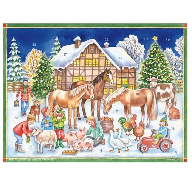 sellmer-verlag-adventskalender-weihnachten-mit-den-tieren-kinder-bauernhof image 1