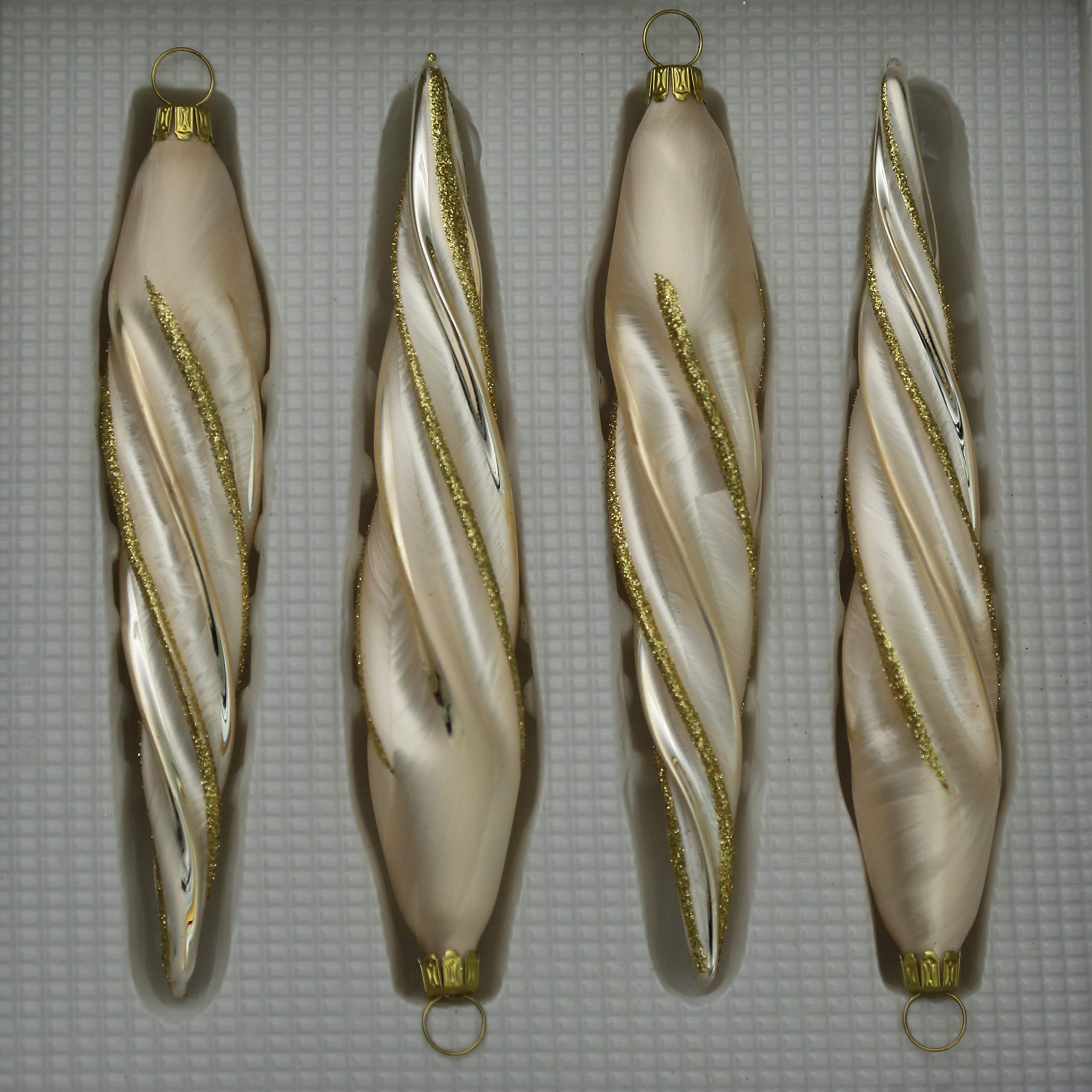 lauschaer-glas-christbaumschmuck-eiszapfen-champagner-4-st-ck-eislack-mit-dekor image 2