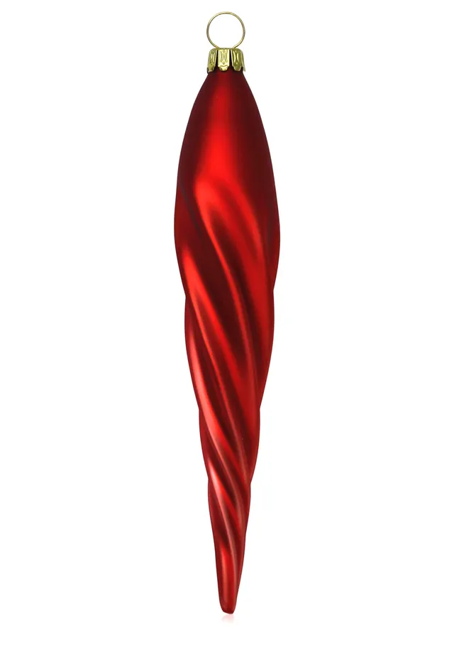 lauschaer-glas-christbaumschmuck-eiszapfen-d-nn-rot-matt-4-st-ck-mundgeblasen image 1