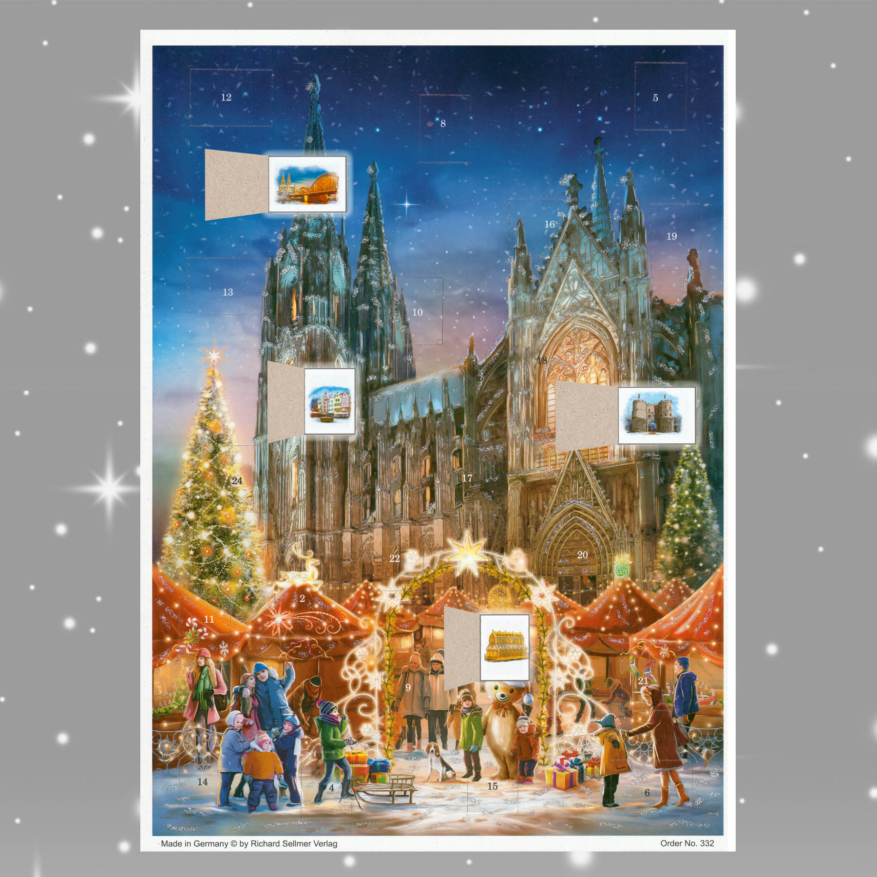 sellmer-verlag-adventskalender-k-ln-a3-k-lner-dom-mit-weihnachtsmarkt image 2
