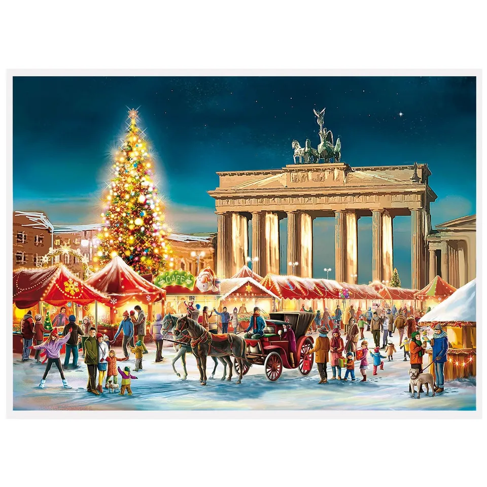 sellmer-verlag-adventskalender-berlin-brandenburger-tor-a3-querformat-mit-glimme image 1